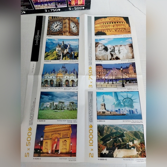 10 Landmarks around the World Puzzles Range from 500 piece to 1000 pieces - Picture 8 of 8
